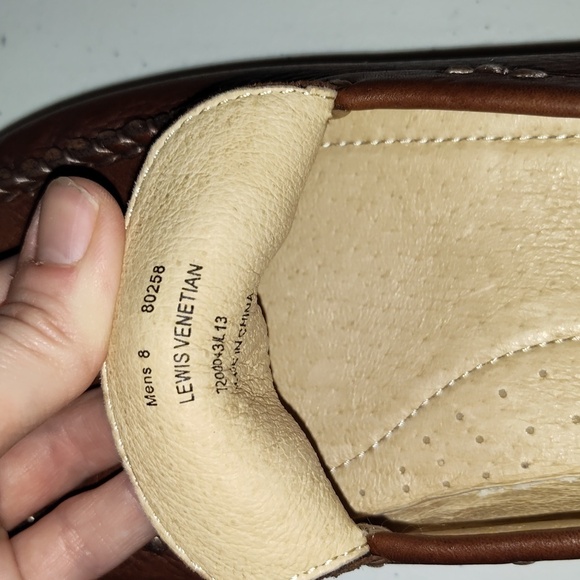 Frye Men's Lewis Leather Venetians brown loafer size 8 - Picture 9 of 12